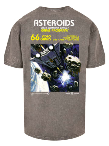 F4NT4STIC Oversize T-Shirt Atari Games Logo Retro Gaming in Asphalt
