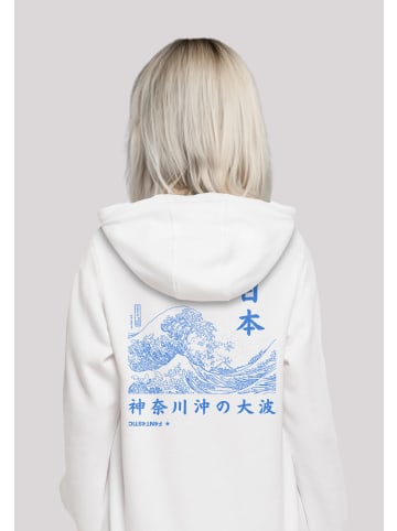 F4NT4STIC Hoodie Kanagawa Welle Japan in weiß