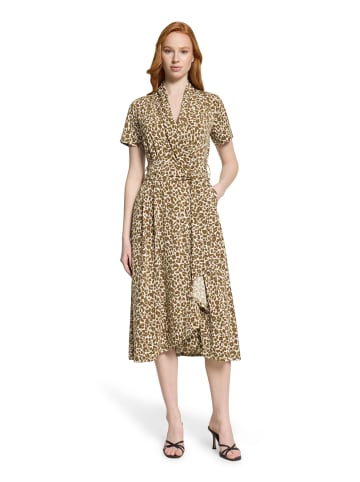 Betty Barclay Midikleid mit Volant in Beige/Khaki