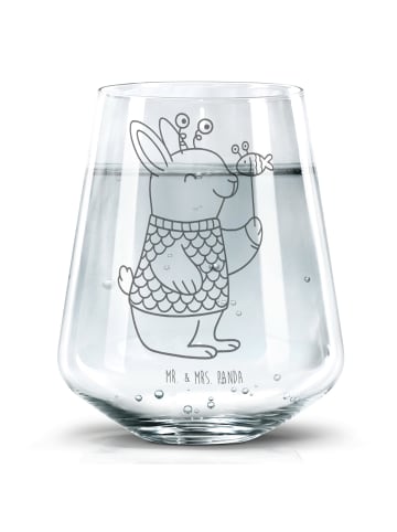Mr. & Mrs. Panda Trinkglas Fische Astrologie ohne Spruch in Transparent