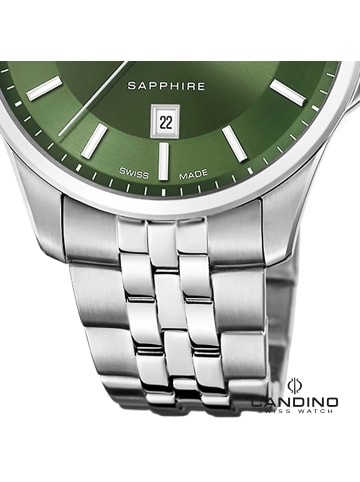 Candino Analog-Armbanduhr Candino Classic silber groß (ca. 42mm)