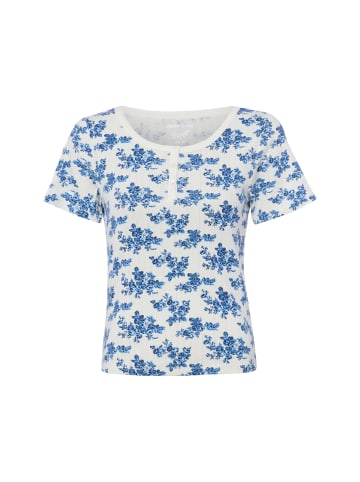 Marie Lund T-Shirt in ecru indigo - 0002