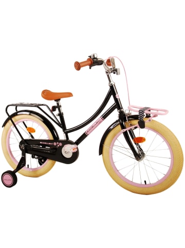 Volare Kinderfahrrad Excellent Fahrrad für Mädchen 18 Zoll Kinderrad Schwarz 4 Jahre