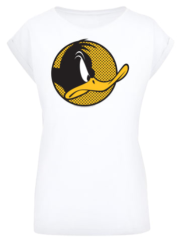 F4NT4STIC T-Shirt Looney Tunes Daffy Duck Dotted Cartoon in weiß