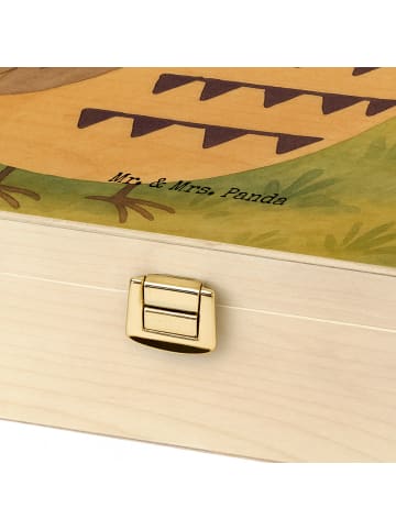 Mr. & Mrs. Panda Teebehälter Eule Federschmuck Design mit Spruch in Weiß