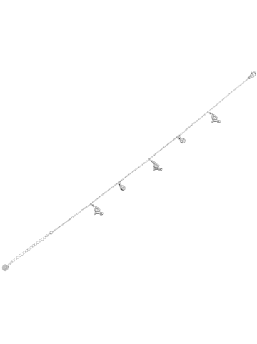 Adeliás Damen Anhänger aus Edelstahl mit Perle in silber