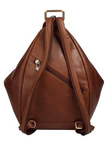 piké Rucksack echt Leder in braun