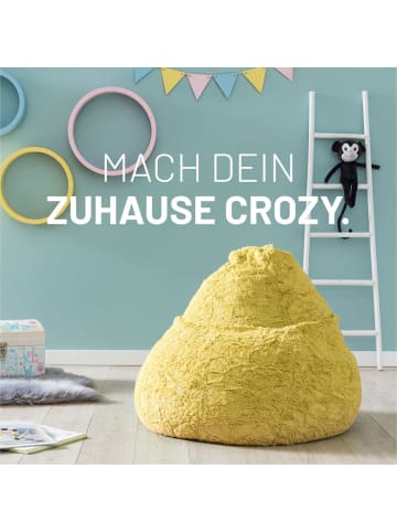 Lumaland Sitzsack Fluffy 120l gelb  gelb