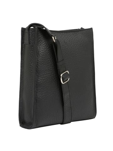 VLD VOi Leather Design Hirsch Umhängetasche Leder 24 cm schwarz