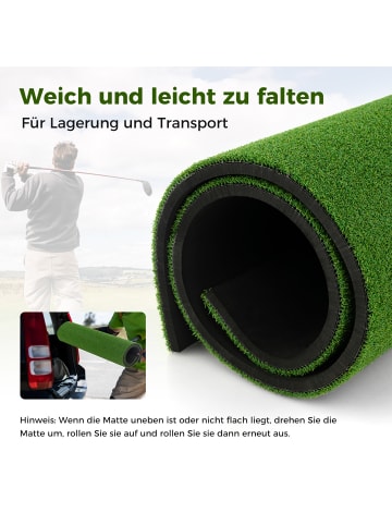 COSTWAY Golf Übungsmatte 152x117cm 32mm in Grün