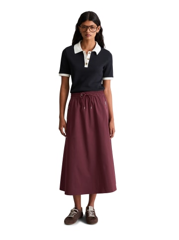 Marc O'Polo DENIM Ausgestellter Rock in Merlot Red