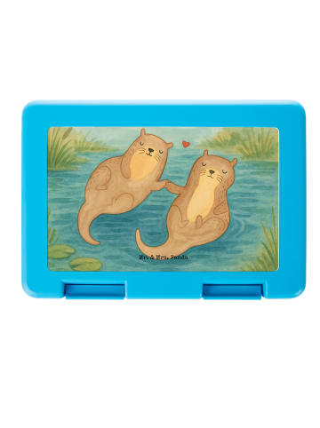Mr. & Mrs. Panda Lunchbox Otter Hände halten Design ohne Spruch in Weiß