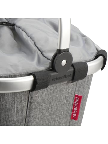 KLICKfix reisenthel Carrybag GT 21 - Gepäckträgerkorb (Racktime) in twist silver