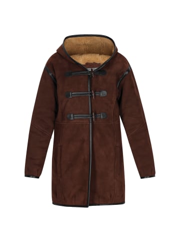 DreiMaster Women Coat in chocolate black