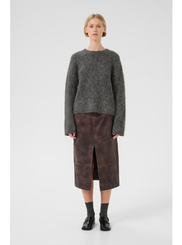 Karen By Simonsen Strickpullover KBTeoline Loose fit in Dark Gray Melange
