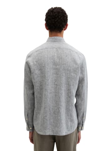 Marc O'Polo Haifischkragen-Hemd shaped in Medium Blue