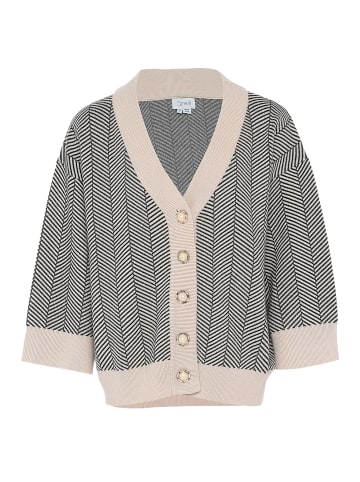 caneva Damen Sweater in SCHWARZ WOLLWEISS