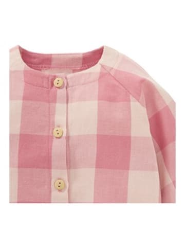 Lilletots Bluse langarm Karo in Rosa