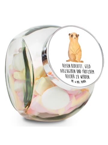 Mr. & Mrs. Panda Vorratsdose Erdmännchen mit Spruch in Weiß