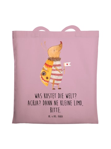 Mr. & Mrs. Panda Tasche Nachtfalter Fähnchen mit Spruch in Rosa Pastell