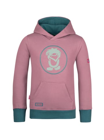 Trollkids Hoodie Pullover mit Kapuze "Troll" in Orchidee/Petrol