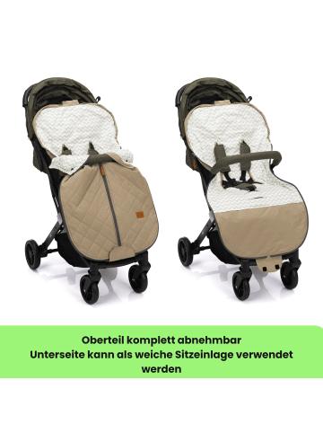 fillikid Sommerfußsack Light Big 100x50 cm Exklusiv in Taupe