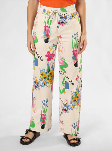 NÜMPH Hose Nuida in ecru mehrfarbig