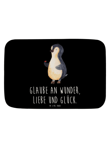 Mr. & Mrs. Panda Badematte Pinguin Marienkäfer mit Spruch in Schwarz