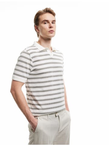 KOTON TSHIRT SS POLO in Khaki Gestreift