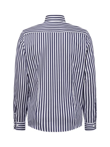 Finshley & Harding Businesshemd in marine weiß - 0006