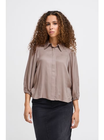ICHI Langarmbluse IHCOLORADA SH 20113878 moderne Bluse in Grau