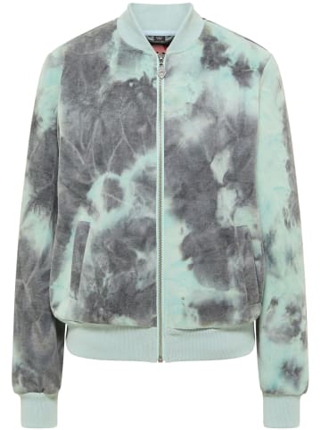 myMo ROCKS Sweatjacke in Grau Blau