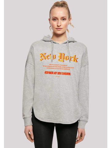 F4NT4STIC Oversized Hoodie New York OVERSIZE HOODIE in grau