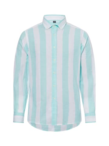 Nils Sundström Hemd in mint weiß - 0010