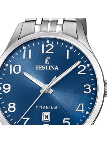 Festina Analog-Armbanduhr Festina Klassik silber groß (ca. 40mm)