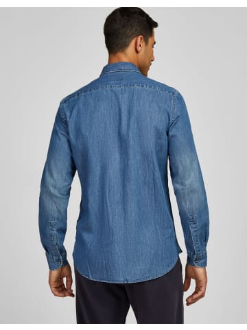 HECHTER PARIS Hemd in steel blue