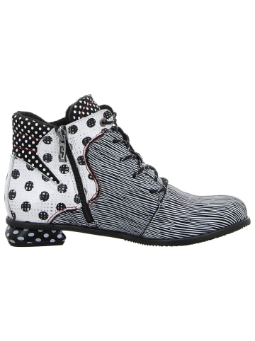 SIMEN Schnürstiefelette in weiß