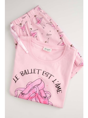 Coccodrillo Mädchenpyjama in rosa