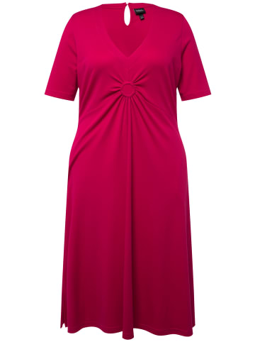 Ulla Popken Midikleid in fuchsia pink