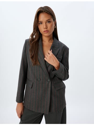 KOTON Blazer in Bordo Gestreift