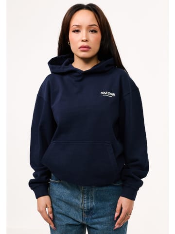 SOULSTAR Kapuzenpullover - S2MOL Heavy Oversize Hoodie in Navy Washed