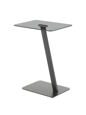 home24 Beistelltisch Labbide in Grau / Schwarz