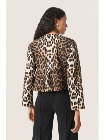 Soaked in Luxury Langarm-Bluse SLXala Feminine Form in Leopard Pattern