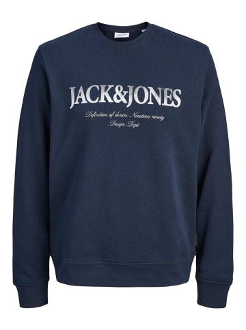 JACK & JONES Junior Casual Sweatshirt Rundhals JJDEVIN in navy blazer