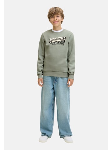 JACK & JONES Junior Sweatshirt 'Logo' in grün
