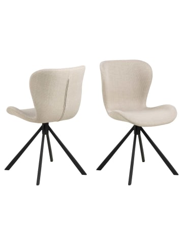 ebuy24 Esszimmerstuhl BatildaA1 Beige 2er Set