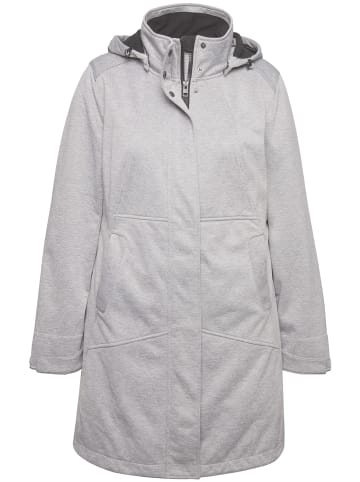 Ulla Popken Softshelljacke in grau melange