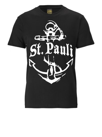 Logoshirt T-Shirt ST. PAULI in schwarz