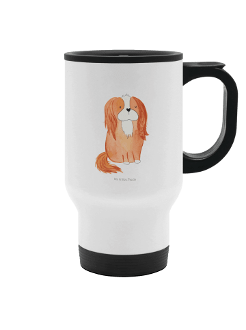 Mr. & Mrs. Panda Thermobecher Hund Cavalier King Charles Spaniel... in Weiß