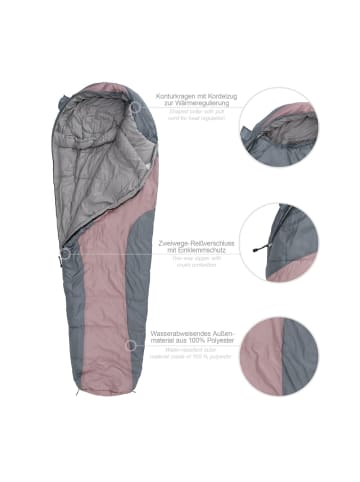 Where Tomorrow Mumienschlafsack 230x80cm rose  Pink